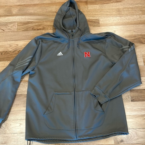 adidas Other - 3XL adidas climawarm full zip Husker sweatshirt